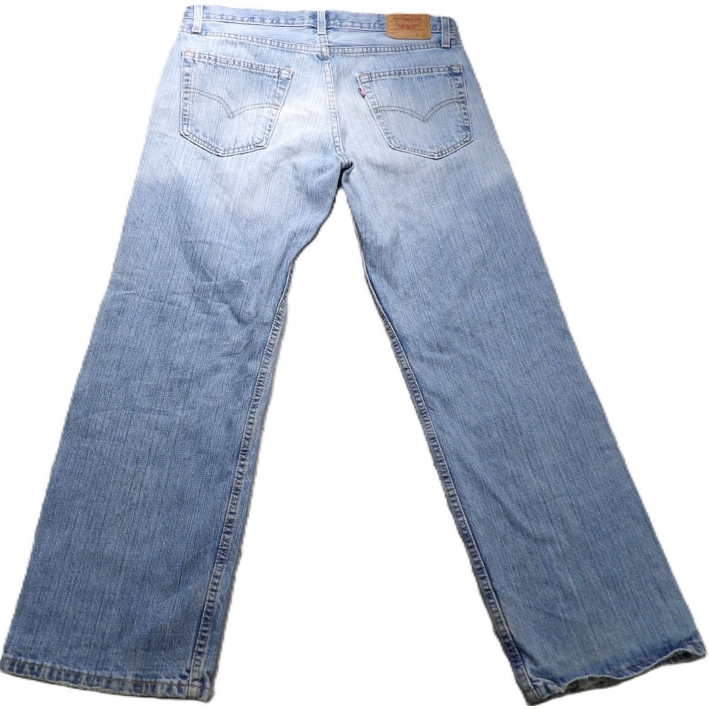 VTG Levi's 529 Low Rise Straight USA Made Cotton Denim Men Jeans 34x30 Blue Y2k